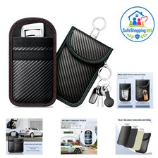 Faraday Bags 2 Pack Signal Blocking Car Key Pouch RFID NFC Anti Theft PU