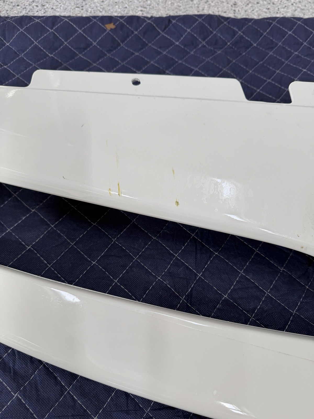 Ferrari 488 GTB OEM Front Lip Finished In Bianco Avus (PPF) 2015-19