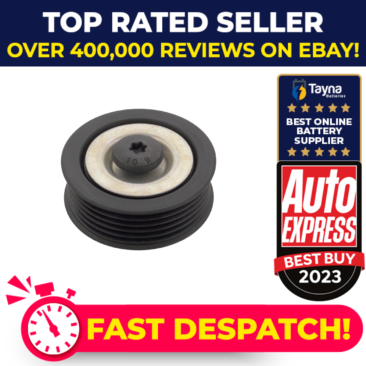 Aux Belt Idler Pulley fits HYUNDAI GETZ TB 1.5D 05 to 09 D4FA Guide Deflection