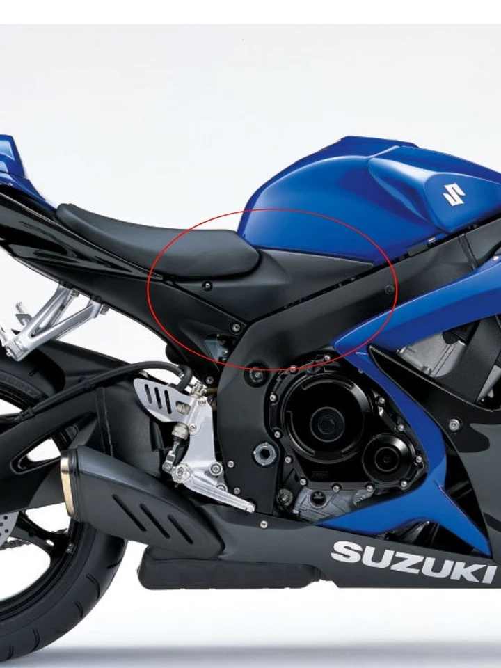 Black Tank Side Cover Panel Cowl Fairing Kit For Suzuki GSXR 600 750 2006-2007 - Изображение 4 из 4