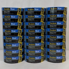 ScotchBlue Sharp Lines Painter's Tape 24 Rolls : 1.41 in. x 60 yds Blue