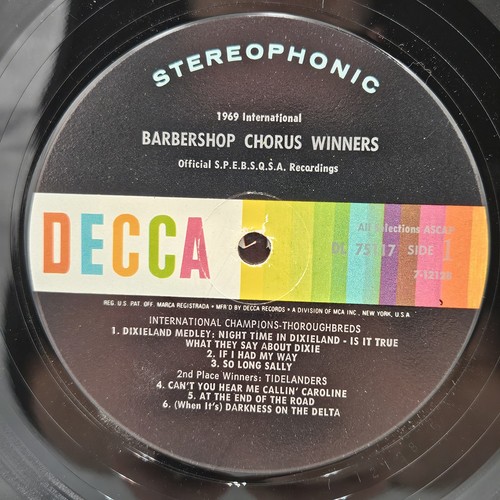 1969 International Barbershop Chorus Winners; Decca – DL 75117, EX - Picture 3 of 6