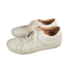 GREATS BROOKLYN White Leather Low Tops Sneakers Casual Made in ITALY Womens US 9