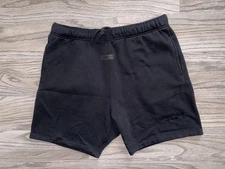 Essentials Fear of Gods Jet Black Gym Shorts Mens Size (XL) Streetwear
