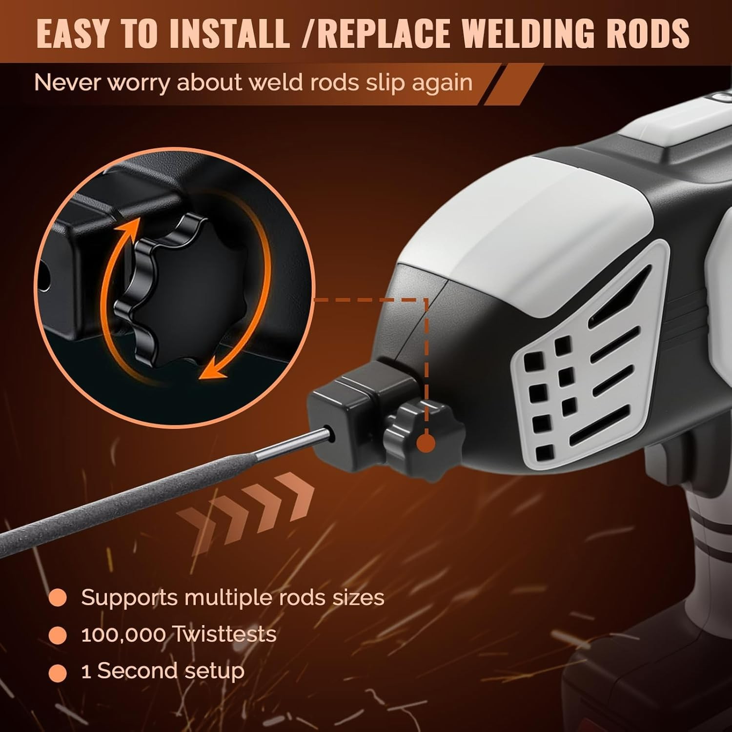 Saker Portable Electric Welding Machine,110V Portable Welder Handheld with IG