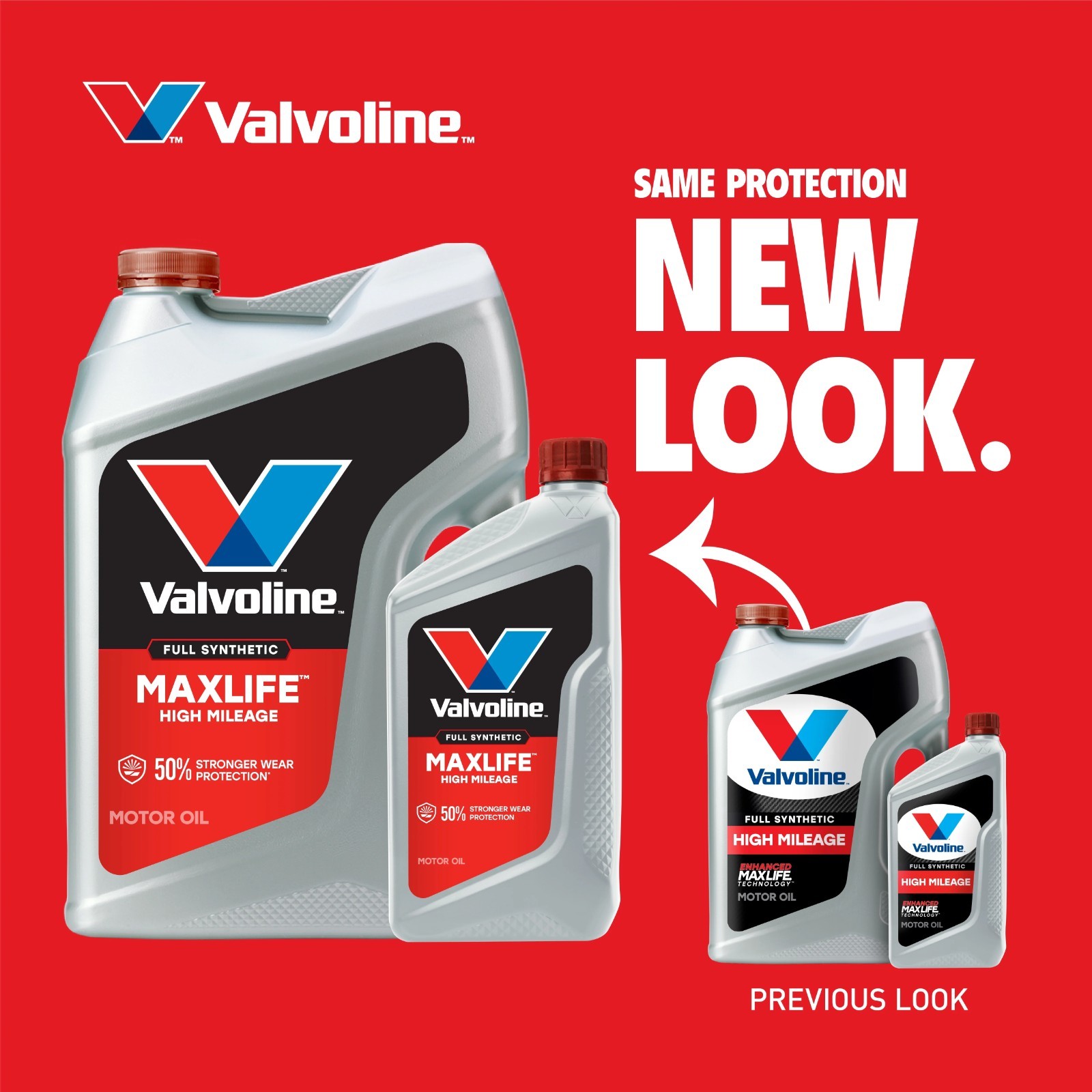 2 Pack, Valvoline Full Synthetic High Mileage with MaxLife Technologyl 5W-30