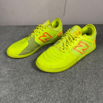 New Balance Mens Audazo V5+ Pro Yellow Indoor Soccer Shoe Sneaker Sz 11