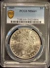 1889-P Morgan Silver Dollar PCGS MS64+ Choice Plus Mint State Rare Quality S$1