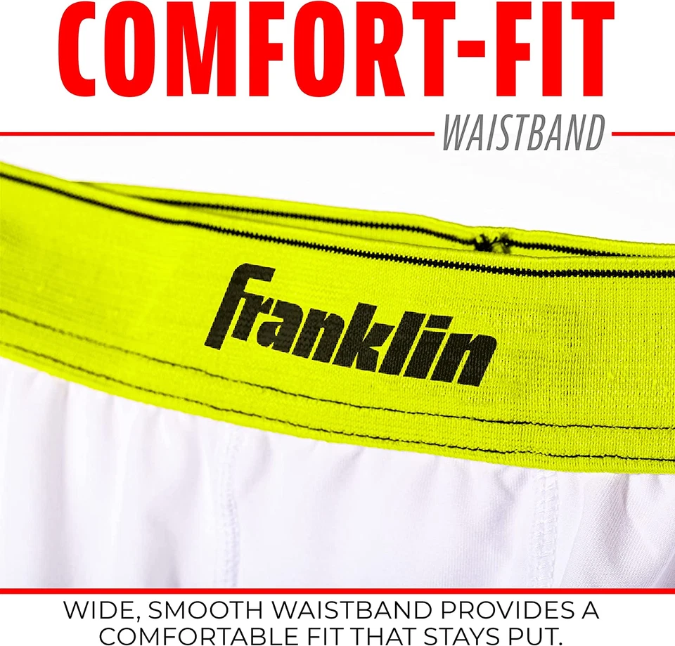 Pantalones Cortos Deslizantes de Compresión Franklin Sports Juvenil - Ropa Interior de Compresión para Niños con Foto 4 de 4