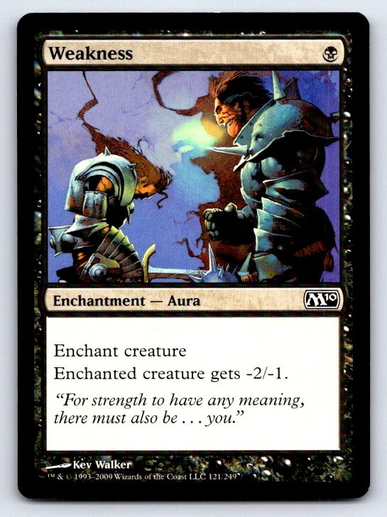 Weakness Common Magic 2010 (M10) Magic: The Gathering