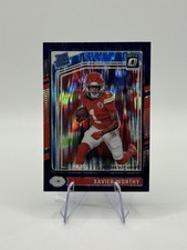 Xavier Worthy 2024 Donruss Optic Rated Rookie #300 Purple Wave