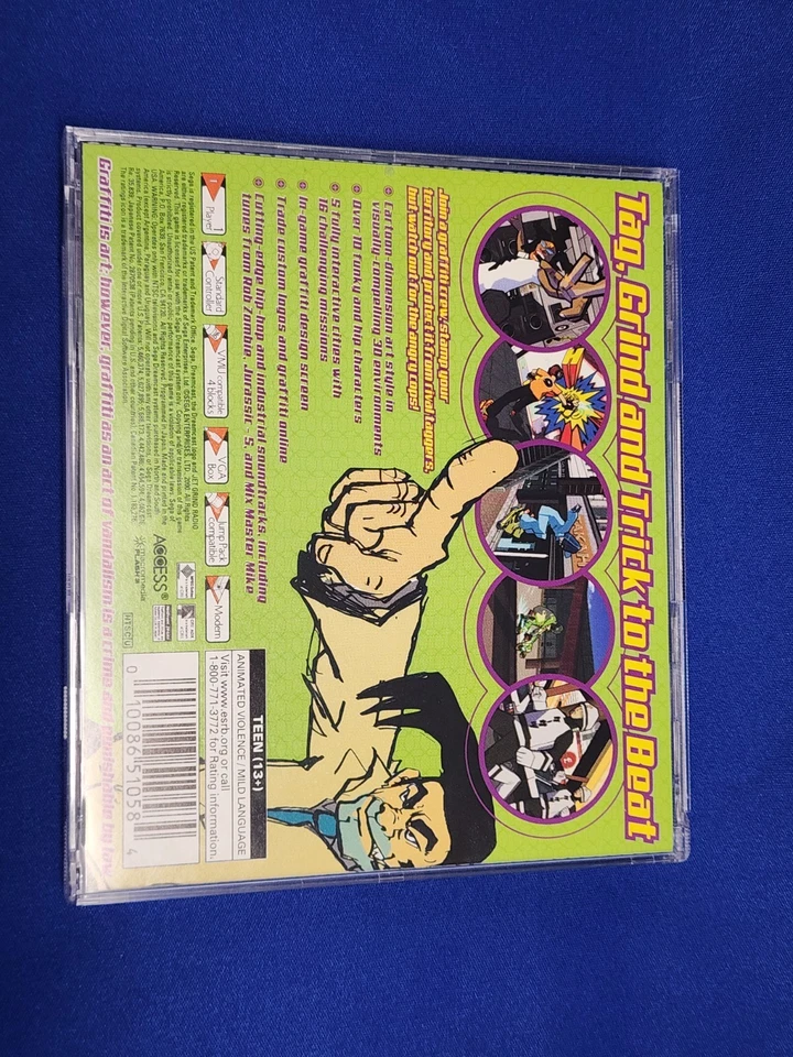 JET GRIND RADIO Sega Dreamcast CIB Complete Box Manual Authentic Tested - Image 2 of 4