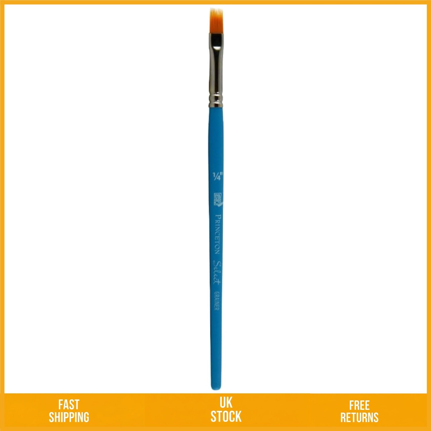 Versatile Series 3750 Filbert Grainer Mixed Media Paint Brush, 1/4 Inch