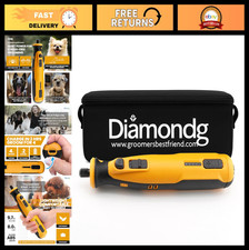 Cordless Dog Nail Grinder with Quiet Sound & LED Light - Electric Nail Trimmer f