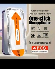4 Pack iPhone 14 Pro 14 ProMax Tempered Screen Protector With Auto Alignment Kit