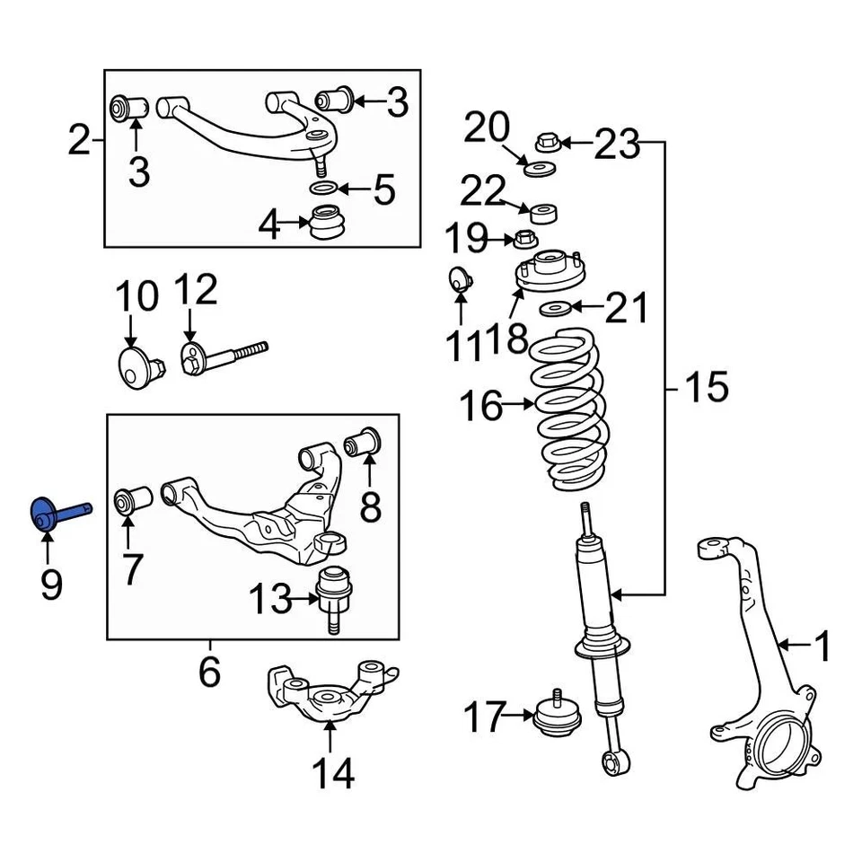 For Toyota Tacoma 05-15 Toyota Front Inner Alignment Camber Adjusting Eccentric - Изображение 4 из 4
