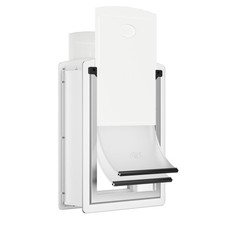 Pet Door Medium Steel Wall Mount Energy Efficient Decormax Doggy treats natural