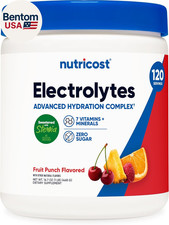 Electrolyte Complex Powder 120 Servings, Fruit Punch - Hydration Supplement Dr