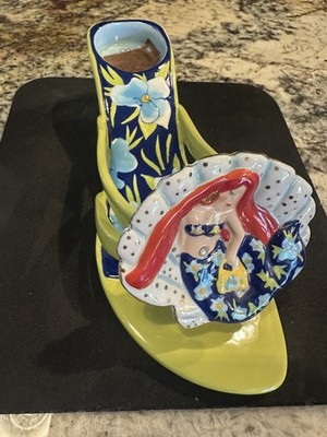 Diane's Happy Toes Chick of the Sea Mermaid Shoe Tealight Candle Holder Oh Yea !