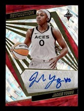 JACKIE YOUNG 2021/22 PANINI WNBA REVOLUTION FRACTAL AUTOGRAPH AUTO #98/99 T6199