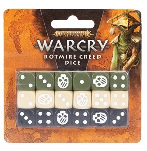 Games Workshop Warhammer Age of Sigmar Warcry: Rotmire Creed Dice GWS 111-90