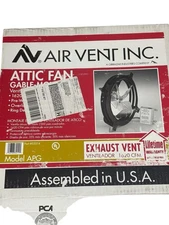 Air Vent Inc Attic Fan Gable Mounted Model APG 1620 CFM w/ Thermostat 