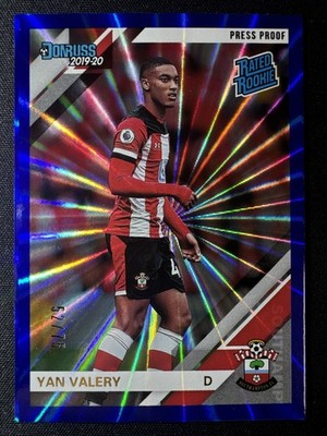 YAN VALERY 2019-20 Chronicles DONRUSS BLUE  LASER RATED RC /75 Panini