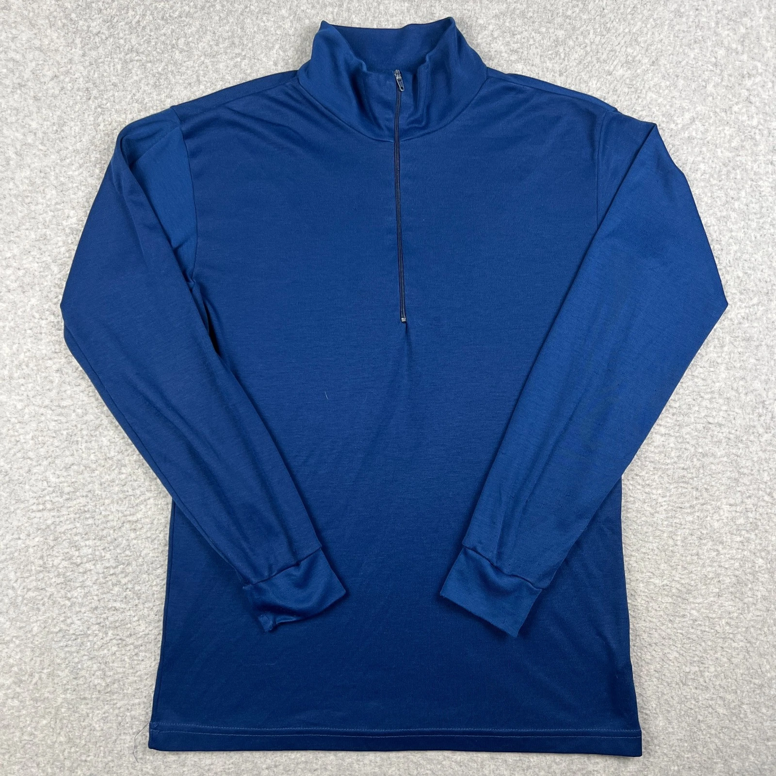 Patagonia Capilene USA Made Zip Pullover Baselayer Medium Mens Blue Hiking