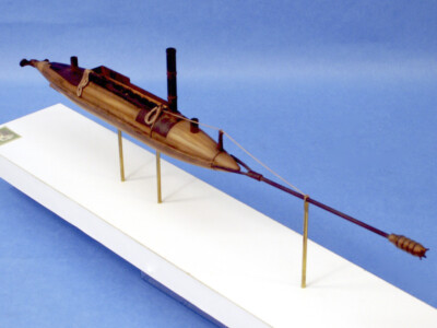 1/72 CIM 72-002 - C.S.S. David - Confederate Semi Sub - 14'' Resin Model Kit