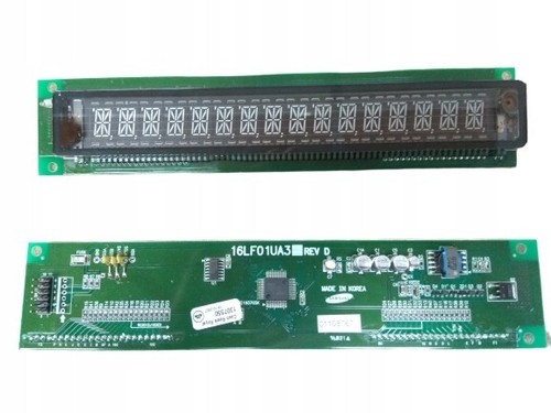 FUTABA M16MY02A 1x16 Vacuum Fluorescent Display Alphanumeric Fluorescence VFD