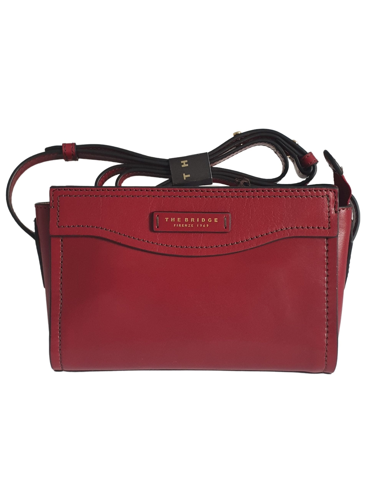 Borsa Tracolla Camera Bag The Bridge 44131201 Donna Pelle Rosso