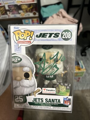  NFL New York Jets Santa fanatics exclusive W/PROTECTOR Signed By Allen Lazard