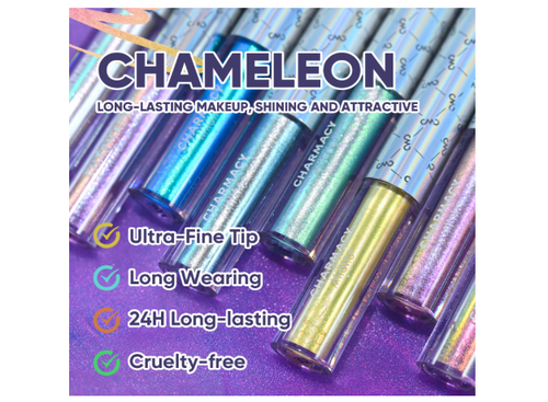 CHARMACY Chameleon Liquid Eyeliner - Ultra-Fine Tip - Smudge-proof - #301 - Picture 5 of 7