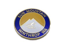 Sun Mountain Winthrop WA Pin Gold Tone Missing Backing
