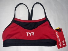 TYR Womens XS Top Reversible Exercise Work Out Bra USA Made COMPETITOR New