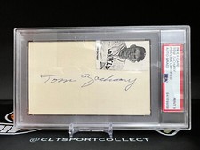Tom Zachary Index Card PSA 9 Auto Grade d. 1969