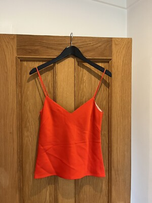 NEW Women s GALVAN LONDON Red Strappy Camisole Cami Top UK 8