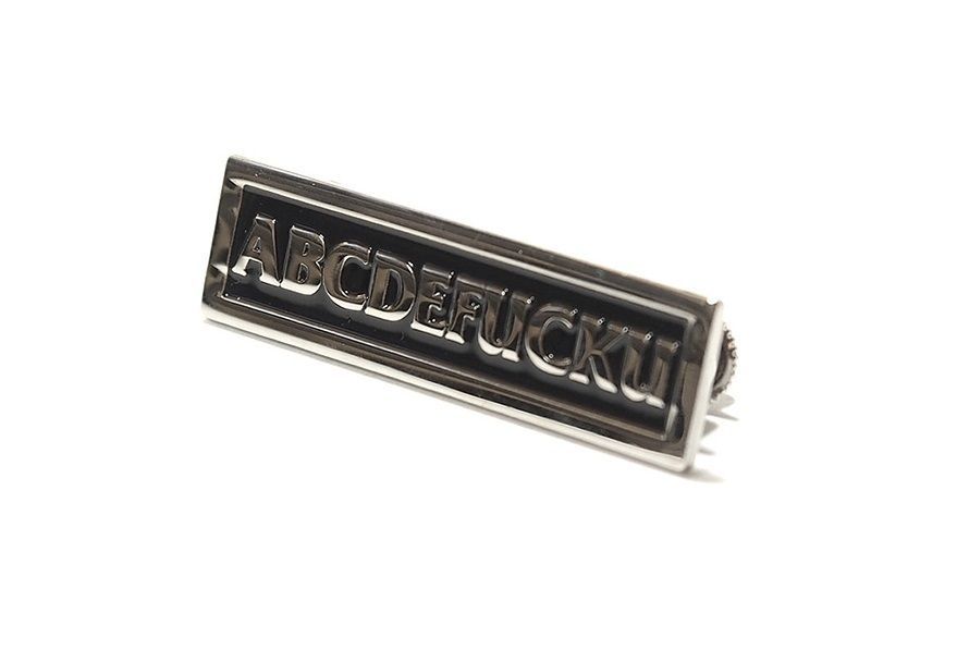 1 x Authentic Supreme 2014 FALL WINTER ABCDEFUCKU Pin RARE SOLD OUT HYPEBEAST image 2