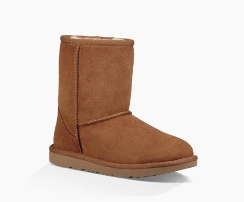 NUOVI stivali di pelle di pecora UGG bambini Classic II corti castagno marrone chiaro marrone chiaro