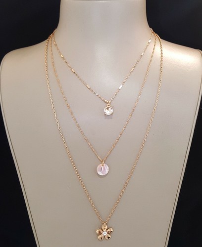 Collar en capas Rachel Parcell trío de delicados colgantes para mujer nuevo con etiquetas - Imagen 3 de 6