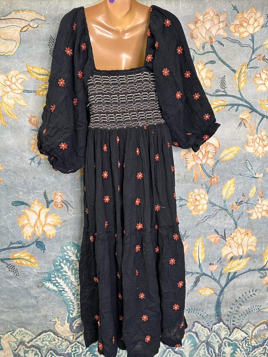 Free People Dahlia Embroidered Maxi Dress Size S | eBay Free People Dahlia Embroidered Maxi Dress Size S | eBay