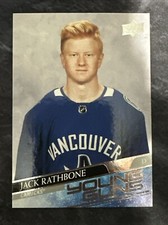2020-21 Upper Deck Young Guns 717 Jack Rathbone Vancouver Canucks