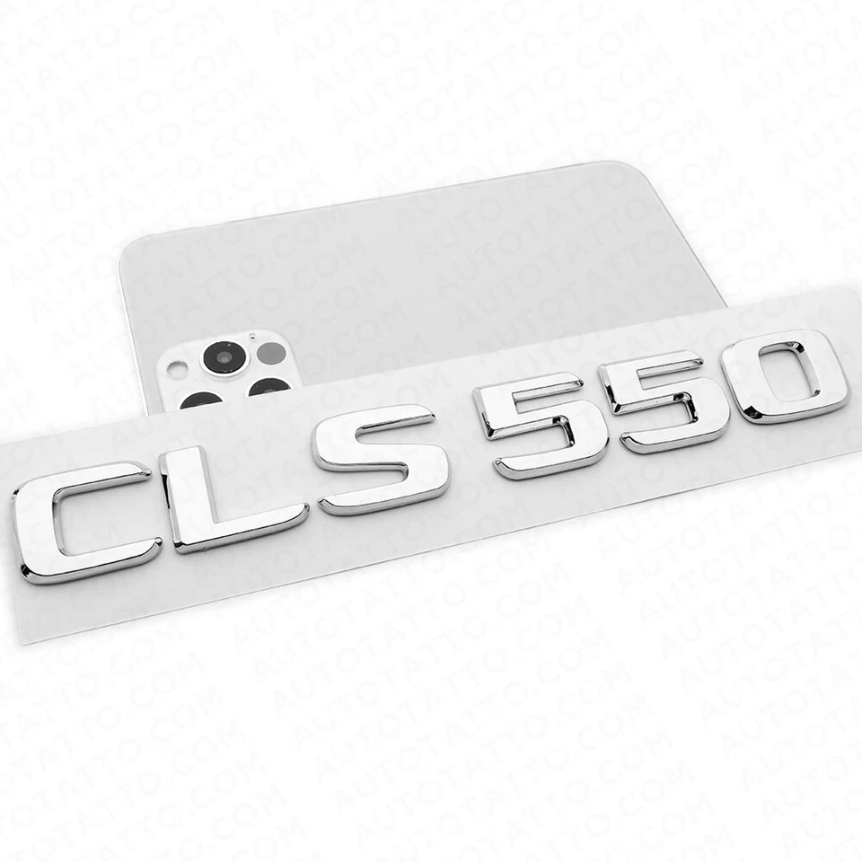 17+ Benz CLS 550 Emblem Trunk Lid Letter Nameplate Badge Decorate AMG OEM Chrome — 第 4/4 张图片