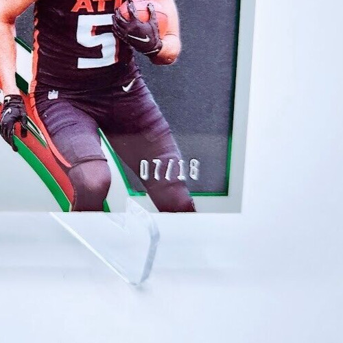 DRAKE LONDON 2022 Immaculate Football RPA ON CARD AUTO LOGOMAN BLEEK /18 PENIX view 3