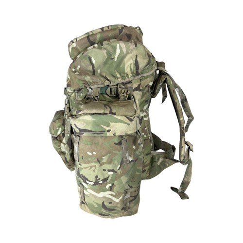 British Army MTP PLCE Short Back Bergen Rucksack with Side Pouches - 120L - Picture 3 of 5