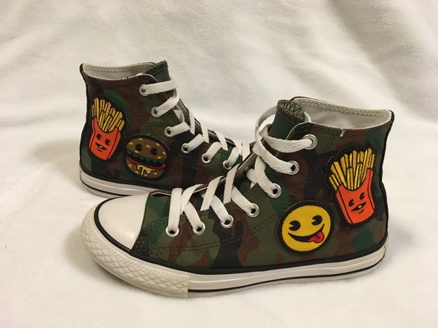 camouflage converse kids