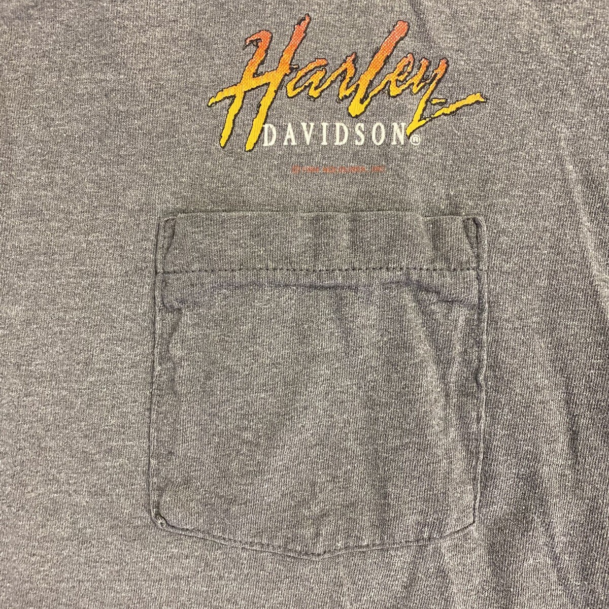 Vintage 90s 1994 Harley Davidson Knoxville Tennessee Pocket T 