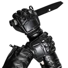 Niepce Cyber Utility Tactical Techwear Black Streetwear Biker Gloves