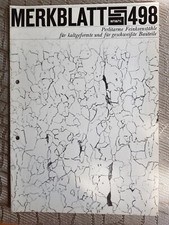 Merkblatt Stahl, Beratungsstelle f&uuml;r Stahlverwendung, Heft 498