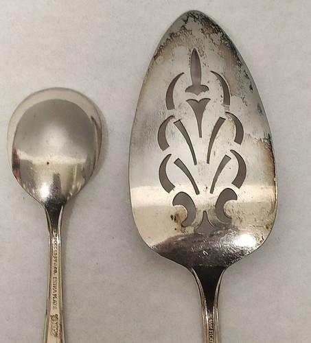 4 Wm Rodgers Pie/Cake Server, Serving Spoon And Gravy Spoon - Picture 11 of 12